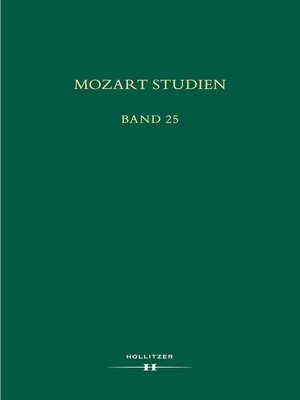 cover image of Mozart Studien Band 25